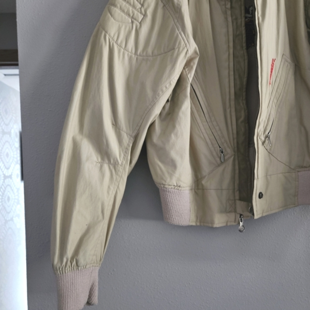 Harley-Davidson Womens Beige Bomber Style Riding Jacket Size XL - Picture 11 of 13